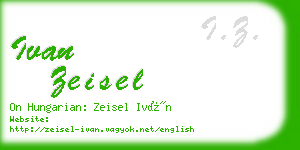 ivan zeisel business card